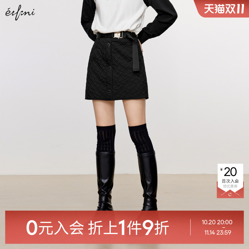 【0元入会1件9折】伊芙丽outlets店梭织半裙1EA142161