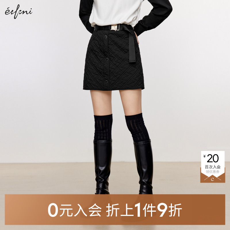 【0元入会1件9折】伊芙丽outlets店梭织半裙1EA142161