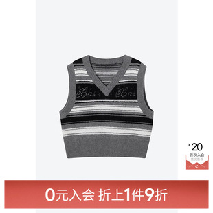 诗凡黎针织马甲女3EA333101伊芙丽outlets店 入会1件9折 0元