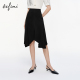 伊芙丽高级感醋酸不规则下摆半身裙2024秋1E8141651G 商场同款