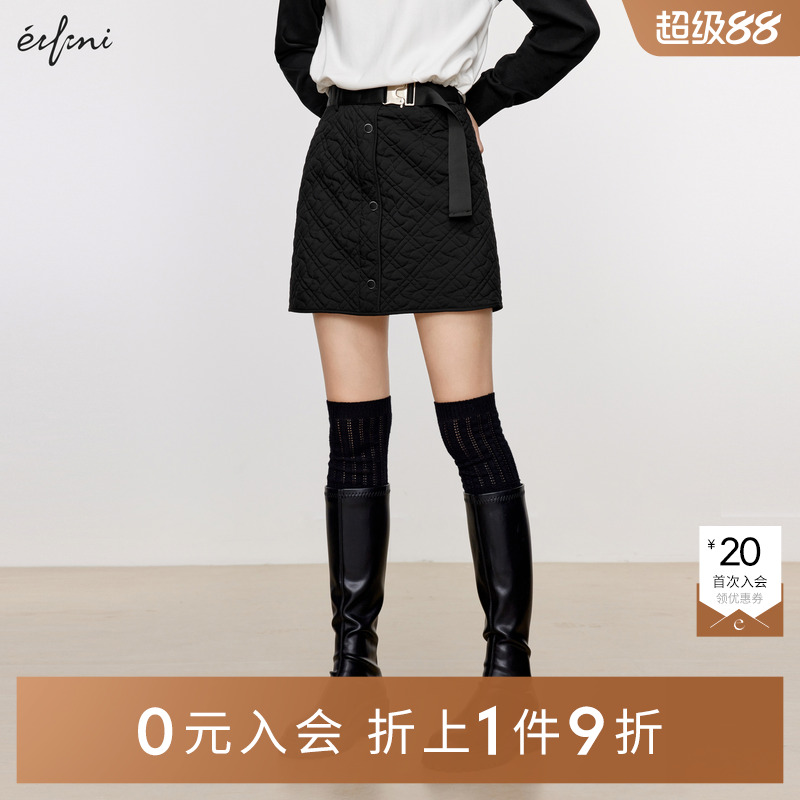 【0元入会1件9折】伊芙丽outlets店梭织半裙1EA142161