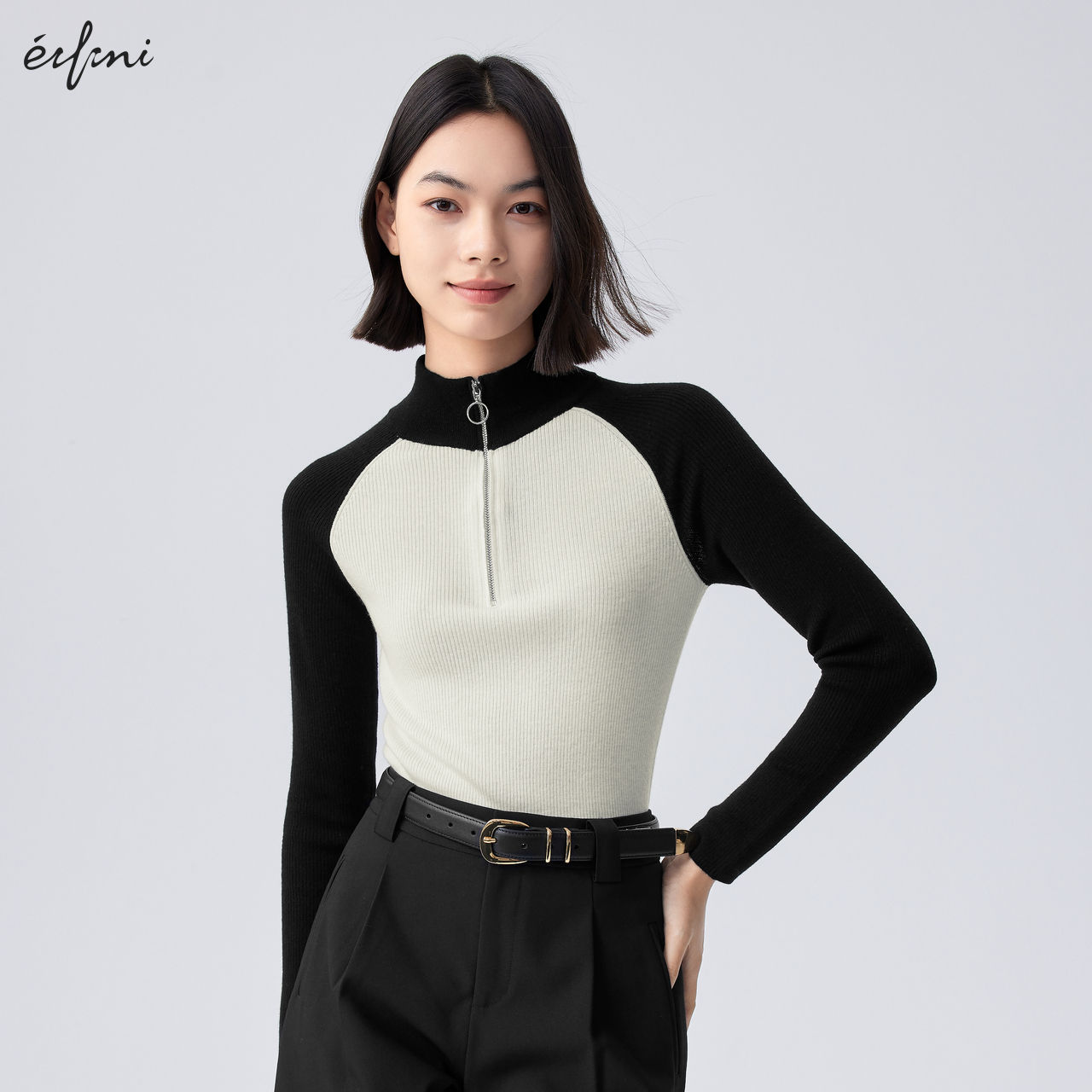 【商场同款】伊芙丽毛针织衫1EA633321