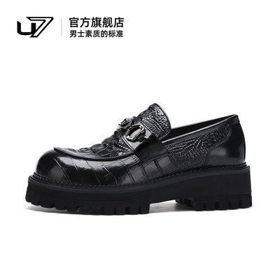 u7休闲皮鞋厚底增高舒适亲肤