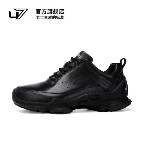 u7时尚休闲鞋头层牛皮运动跑鞋
