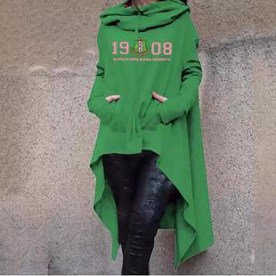 autumnwinter selling hoodie irregular print ladies
