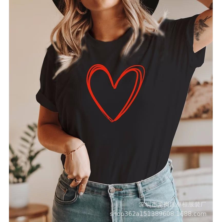 Love Outfit Parent-child Outfit Couple Love Women Tops