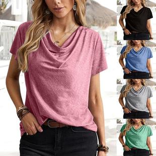 simple elegant casual shirts ladies sweet summer womens