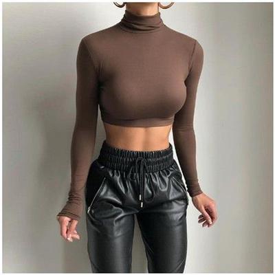 women for T-shirt fashion slim sexy navel-exposing short
