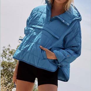 ladies loose casual warm parkas thin outerwear pocket