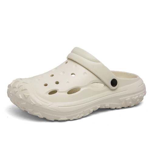 青岛福客来鞋业女鞋男款透气包头凉拖鞋大码夏季沙滩鞋户外家居厚