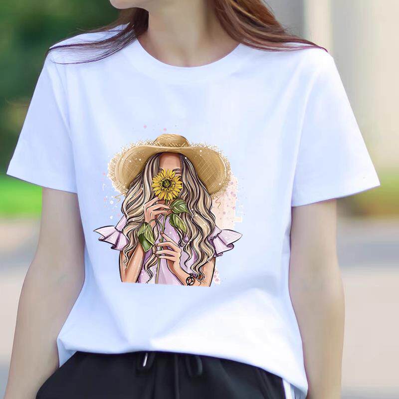 卡通可爱外穿夏季新款短袖休闲薄款印花ins洋气女韩版圆领时尚T恤