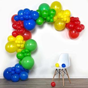 Red Green Blue Yellow Balloons Garland Arch Kit Latex Ballon