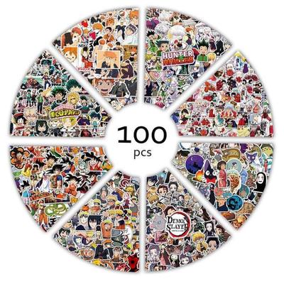 100pcsAnimeStkerDolay