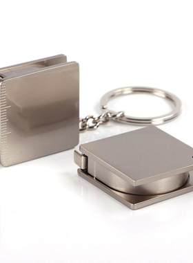 Stainless Steel Tape Measure Keychain 金属卷尺钥匙扣便携实用