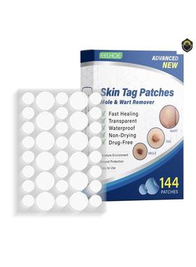 144Pcs Skin Tag Remover Patches Mole Wart Removing Sticker N