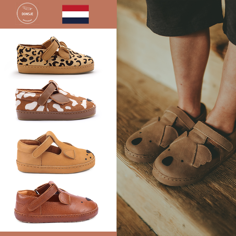 荷兰DONSJE男女儿童手工皮鞋动物秋冬魔术贴圆头牛皮防滑透气中童,童鞋/婴儿鞋/亲子鞋,皮鞋,淘宝优惠券,粉丝福利购,淘宝优惠卷