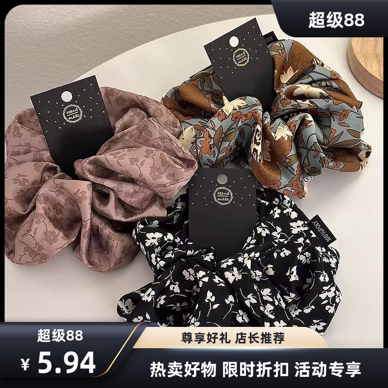 碎花大肠圈发饰网红同款时尚