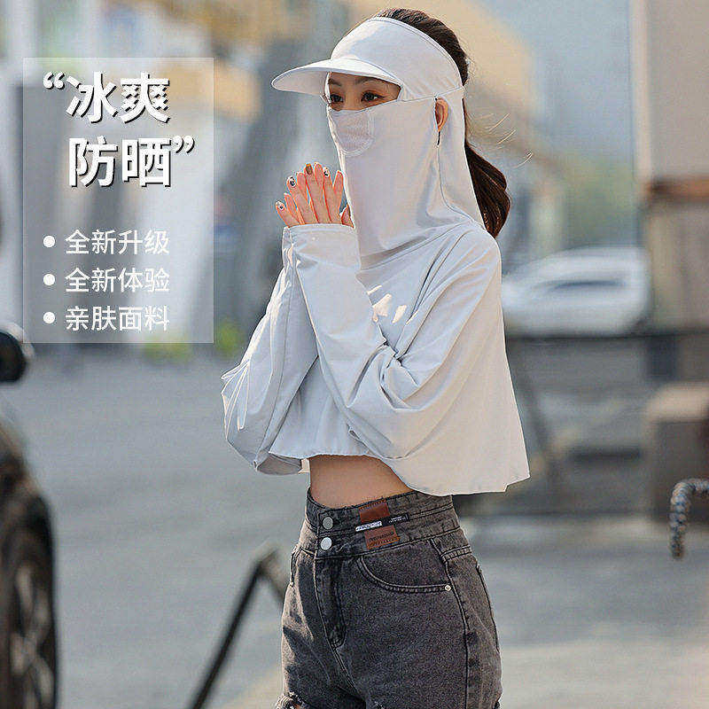 女防晒衣紫外线全包脸帽子配饰