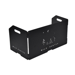 御质露营炉头挡风板户外炉具折叠防风罩野餐屏风燃气卡式炉聚热板