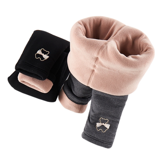 女童棉裤冬季三层加厚加绒宝宝夹棉北方特厚保暖外穿儿童打底裤子