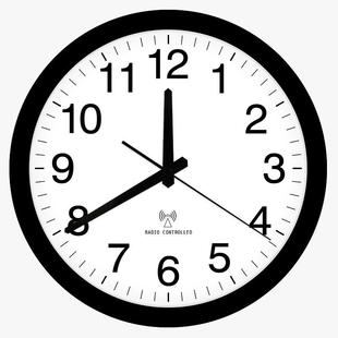 智能电波钟 自动对时现代简约客厅挂钟 教室考场石英钟免打孔钟表