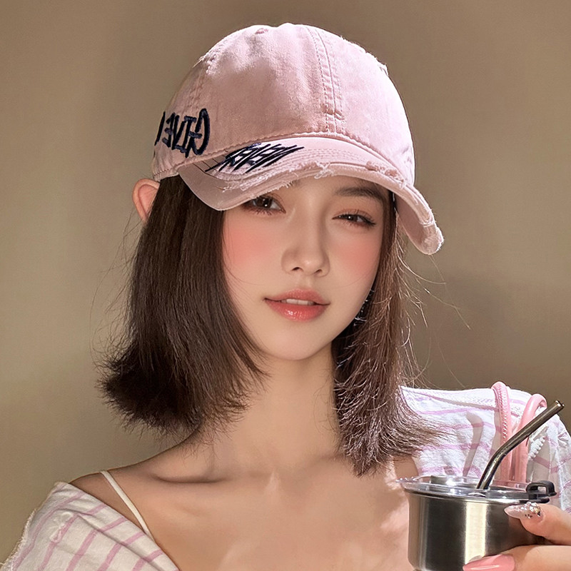 美式水洗牛仔棒球帽女春夏新款宽帽檐显脸小粉色个性潮牌鸭舌帽子,服饰配件/皮带/帽子/围巾,帽子,淘宝优惠券,粉丝福利购,淘宝优惠卷