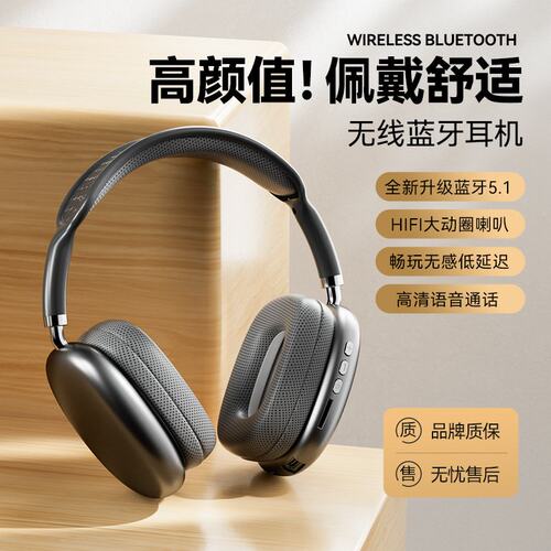 曼哈顿德国进口柏林之声P9 pro Max蓝牙耳机头戴式手机无线拍照游