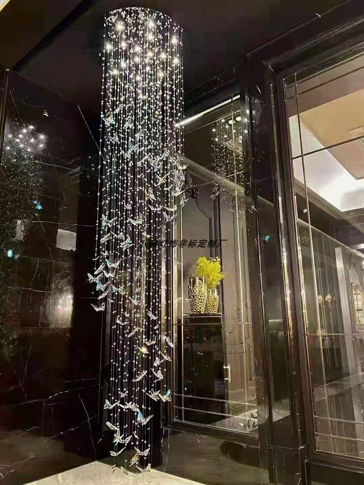 酒店样板间宴会厅别墅楼梯玻璃水酒店/宴会厅/餐饮吊