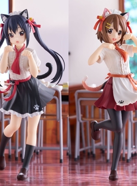 现货 FuRyu 轻音少女 轻音少女 猫耳 中野梓 平泽唯 景品手办