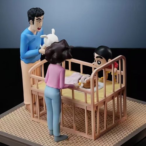 蜡笔小新全家福GK手办摆件礼物