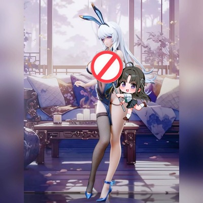 旗开得胜兔女郎手办动漫二次元