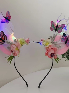 儿童麋鹿发卡头箍节日配饰装饰