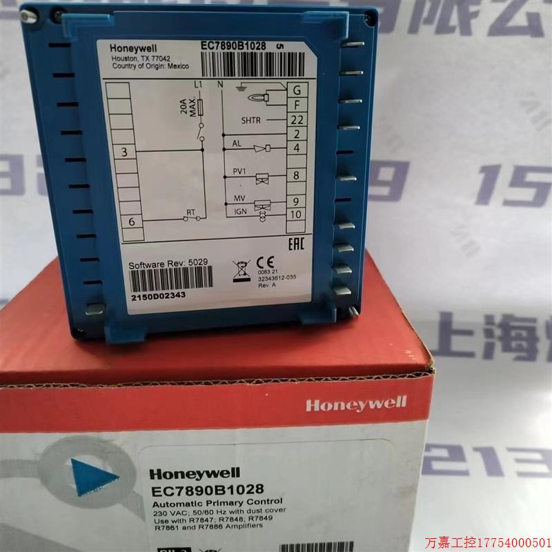 拍前询价:美国霍尼韦尔Honeywell烧控制器 EC7890B1028大量现