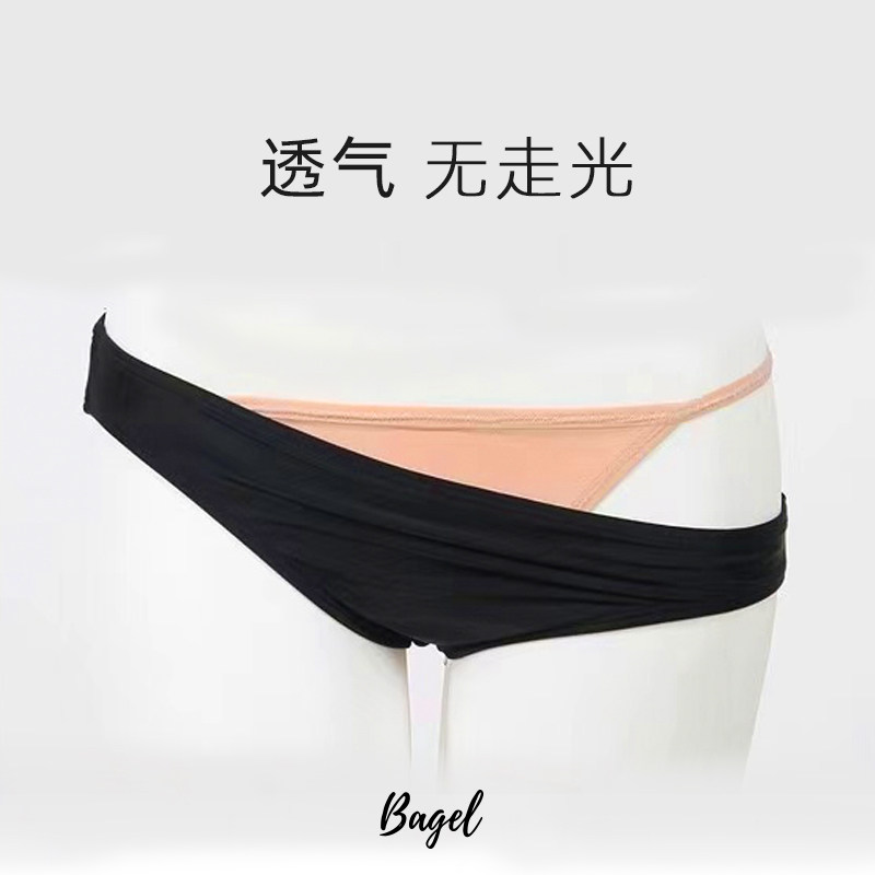 BAGEL打底裤泳裤游泳防走光安全卫生女内裤比基尼高叉防透隐形新