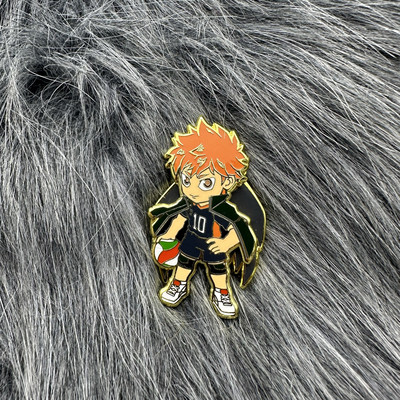 动漫周边排球少年日向翔阳小太阳Hinata Shoyo双层金属徽章