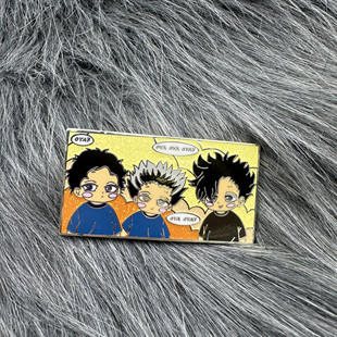 动漫周边排球少年黑尾铁朗木兔光太郎赤苇京治金属徽章