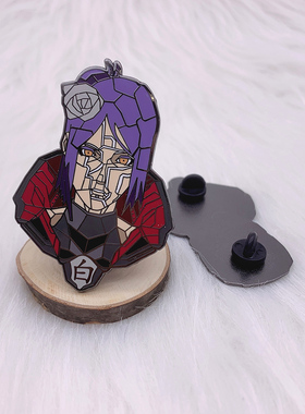 Japin火影忍者徽章可爱日系晓组织成员小南卡通动漫个性机械胸针