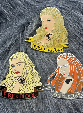 权利的游戏史塔克家族龙之家族金属徽章