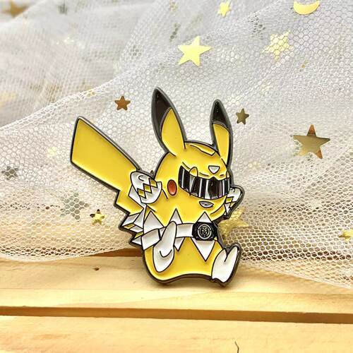 炫酷皮卡丘金属徽章胸针别针