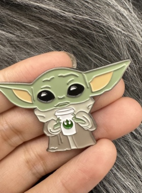 星球大战star wars周边儿童宝宝尤达宝宝珐琅胸针