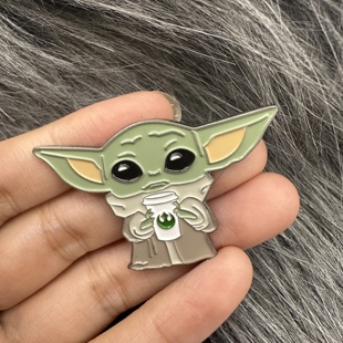 星球大战star wars周边儿童宝宝尤达宝宝珐琅胸针