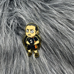 动漫周边排球少年田中龙之介阿龙Ryunosuke Tanaka金属徽章