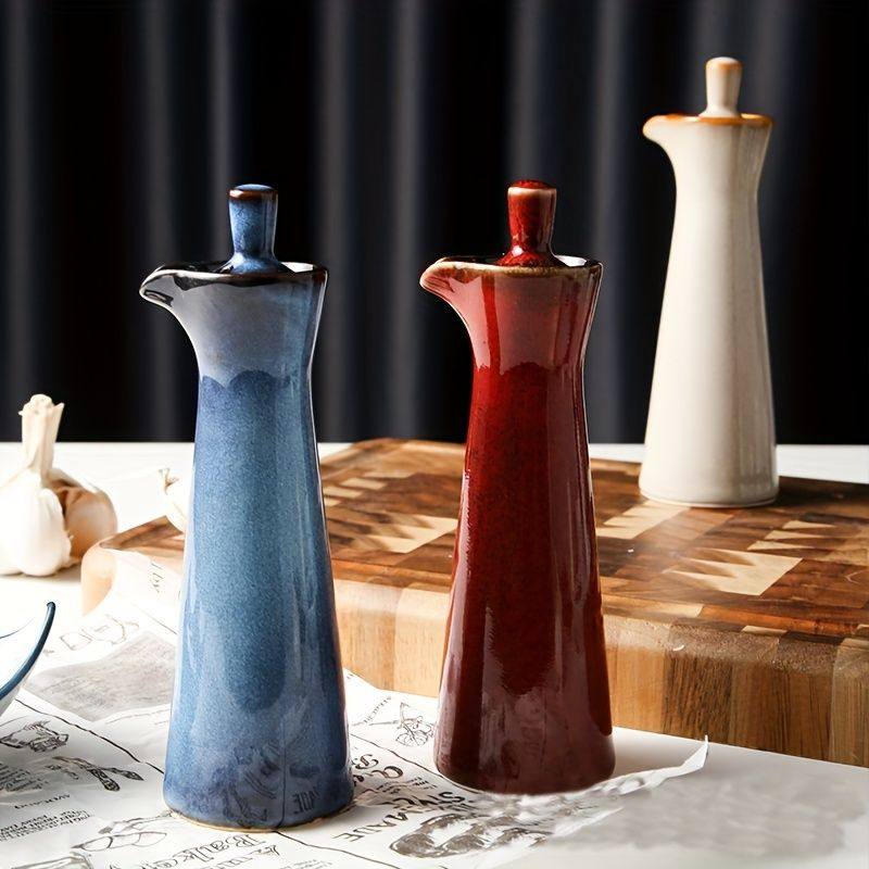 日式陶瓷调味罐厨房家用香油瓶调料盒调味瓶创意酱油壶醋壶调料罐