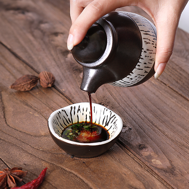 复古调味壶寿司餐具创意酱油壶家用油壶厨房小罐子调料瓶调料壶