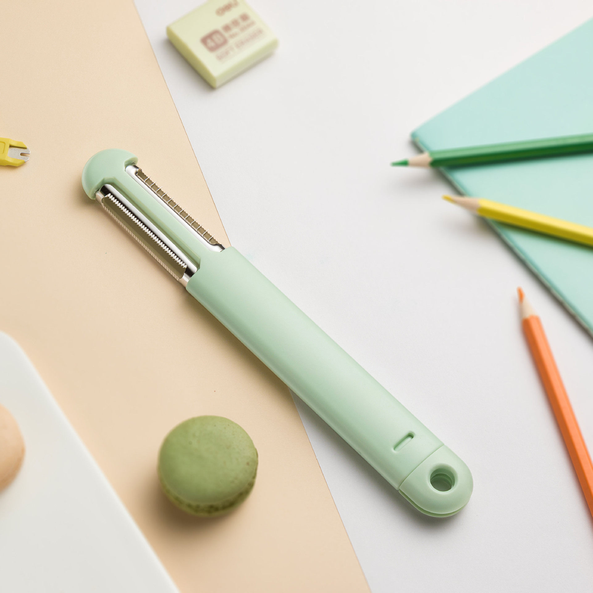 不锈钢多功能削皮刀厨房瓜果刀水果蔬菜削皮器三合一学生宿舍瓜刨