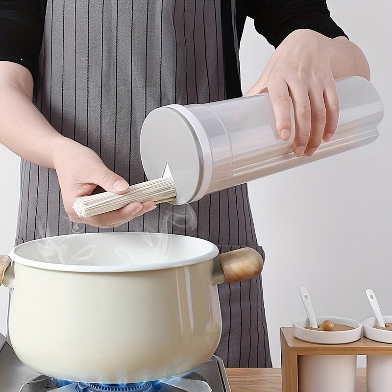 厨房面条收纳盒五谷杂粮挂面盒子食品级密封罐收纳筒装意面储存桶