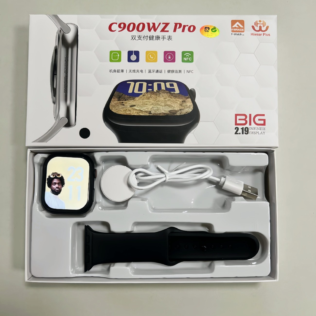 国家补贴华强北S10智能手表双支付FNC蓝牙血糖睡眠尿酸运动男女士