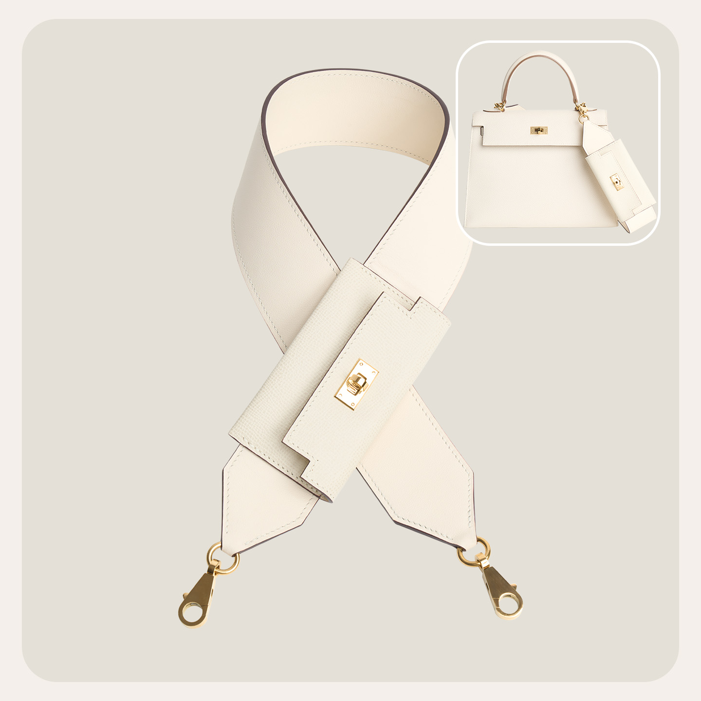 适用于爱马仕肩带保龄球斜挎带