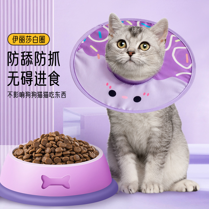宠物轻薄防水伊丽莎白圈猫咪防舔头套中小型狗犬绝育防抓耻辱项圈