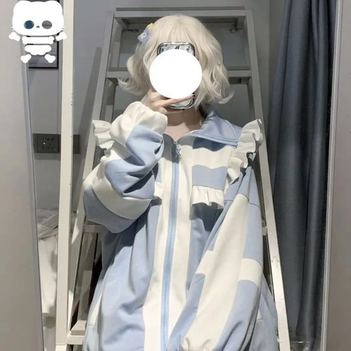 洛丽塔女日系软妹学院风开衫卫衣